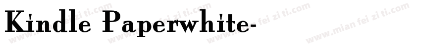 Kindle Paperwhite字体转换